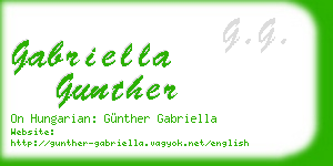 gabriella gunther business card